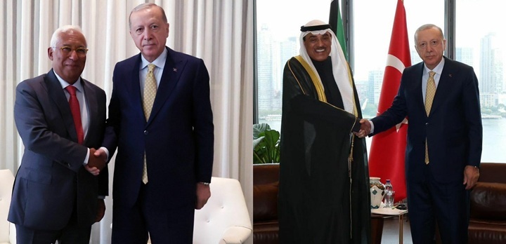 Erdoğan, New York’ta Costa Ve Kuveyt Veliahtı İle Görüştü
