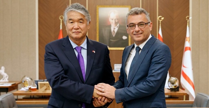 Erhürman, TÜRKSOY Genel Sekreteri Raev’i Kabul Etti