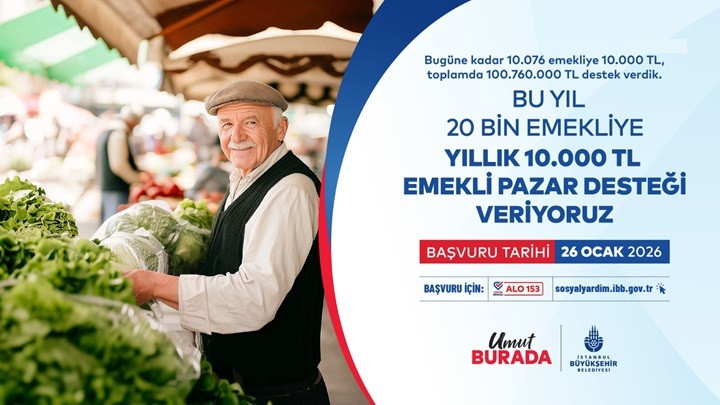 İBB Emekli Pazar Desteği Başvuruları Açıldı