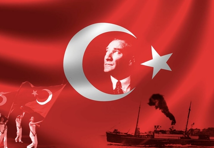 Nuri Aslan, Gençlerle 19 Mayıs Yürüyüşünde